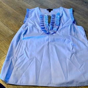 J crew sleeveless blouse